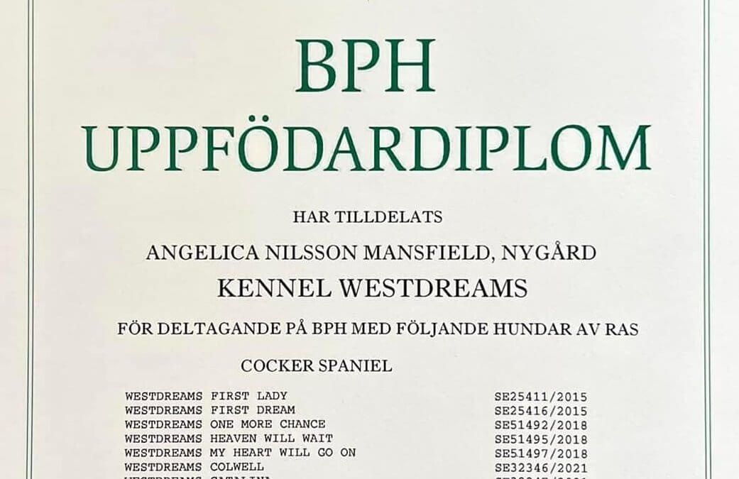 Grattis till BPH diplom!